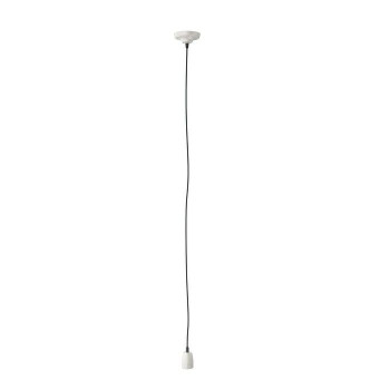 Lampa wisząca FABIO czarna/biała porcelana 230V E27 60W R10617 - RedLux