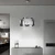 Lampa designerska szklana do salonu chrom COSMOS krople wody z prześwitami 50cm 520 - Decorativi - OUTLET