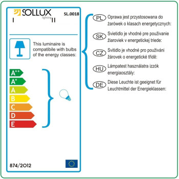 Plafon ORBIS 1 szary SL.0018 - Sollux