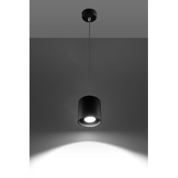 Lampa wisząca nowoczesna ORBIS 1 czarny SL.0051 - Sollux