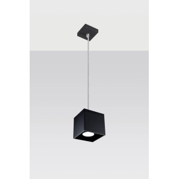 Lampa wisząca nowoczesna QUAD 1 czarny SL.0060 - Sollux