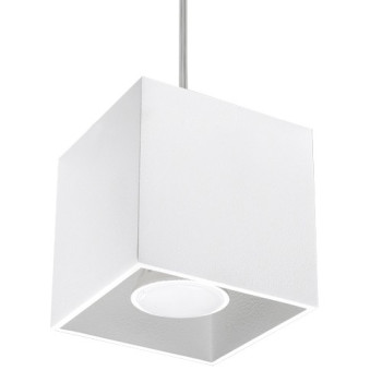 Lampa wisząca nowoczesna QUAD 1 biały SL.0062 - Sollux