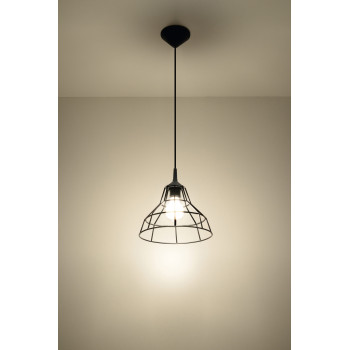 Lampa loft wisząca ANATA czarna SL.0146 - Sollux