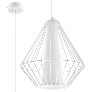 Lampa loft wisząca DEMI biała SL.0297 - Sollux