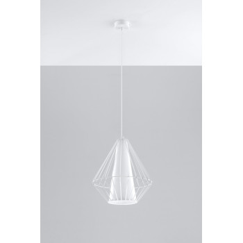Lampa loft wisząca DEMI biała SL.0297 - Sollux