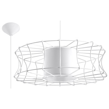 Lampa loft wisząca SALERNO biała SL.0299 - Sollux