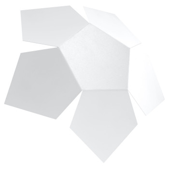 Kinkiet nowoczesny PENTA biały SL.0422 - Sollux