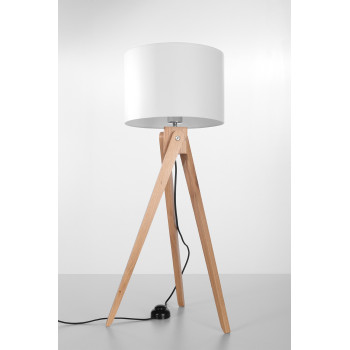 Lampa stojąca LEGNO 1 naturalne drewno SL.0523 - Sollux