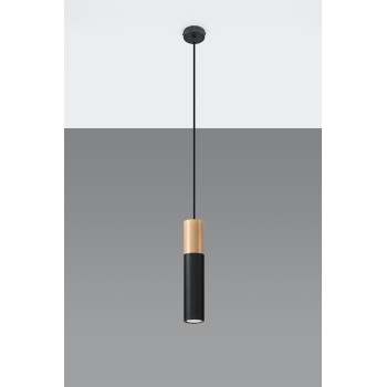 Lampa wisząca nowoczesna PABLO czarna SL.0632 - Sollux