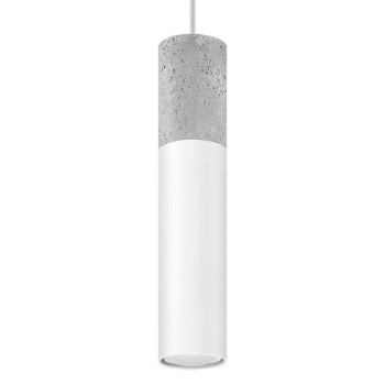 Lampa wisząca nowoczesna BORGIO 1 biały SL.0647 - Sollux
