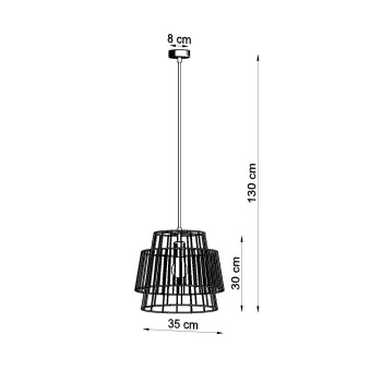 Lampa loft wisząca GATE biały SL.0662 - Sollux