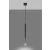 Lampa wisząca nowoczesna MOZAICA 1 czarny/chrom SL.0885 - Sollux