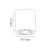 Oczko Tulon oprawa natynkowa 1xGU10 biała LP-5441/1SM WH - Light Prestige