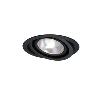 Oczko podtynkowe Nero okrągłe ruchome 1xGU10 czarna LP-4424/1RS BK movable - Light Prestige