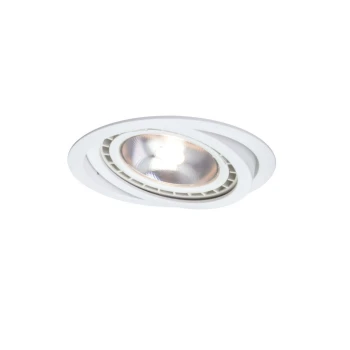Oczko podtynkowe Nero okrągłe ruchome 1xGU10 biała LP-4424/1RS WH movable - Light Prestige