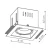 Oczko Merano 1xGU10 podtynkowe z ramką LP-2790/1RS WH frame - Light Prestige