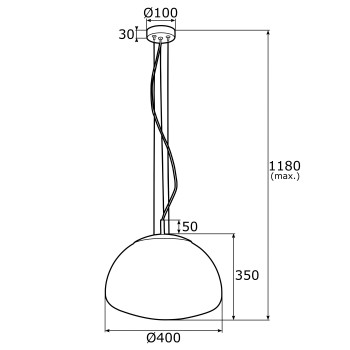 Lampa stylowa wisząca TRINI 4350 dymiona stylowa L - Argon