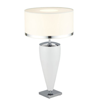 Lampa stołowa LORENA 367 średnia biała do sypialni - Argon