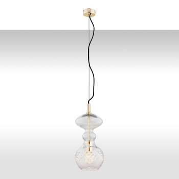 Lampa wisząca nowoczesna BILBAO 4204 kryształowe szkło - Argon