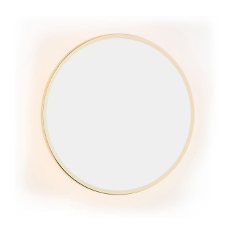 Kinkiet nowoczesny SPEKIO 4263 z lustrem okrągły złoty - Argon
