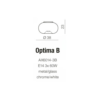 Kinkiet nowoczesny OPTIMA B biały AZ0182 - Azzardo