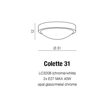Plafon nowoczesny COLETTE 31 biały AZ1311 - Azzardo