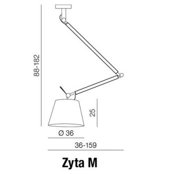 Lampa wisząca ZYTA PENDANT M AZ1847 – Azzardo