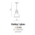 Lampa loft wisząca DARLING GLASS 1 biała AZ2143 - Azzardo