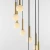 Lampa stylowa wisząca długa RIU 9 czarno złota 1103N1 - Aldex