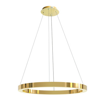 Lampa wisząca złota obrączka do salonu Midway wisząca XL złota shiny LP-033/1P XL GD Shiny