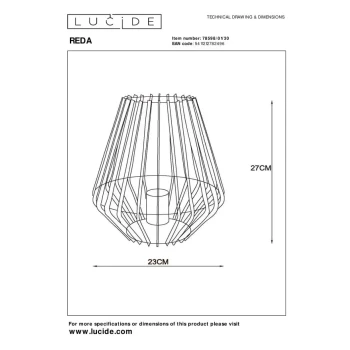 Lampa stołowa REDA 78598/01/30 - Lucide