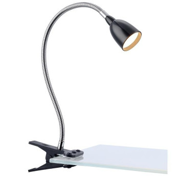 Lampa stołowa z klipsem TULIP Black 106092 - Markslojd