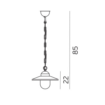 Lampa wisząca KARLSTAD 230A/B - Norlys