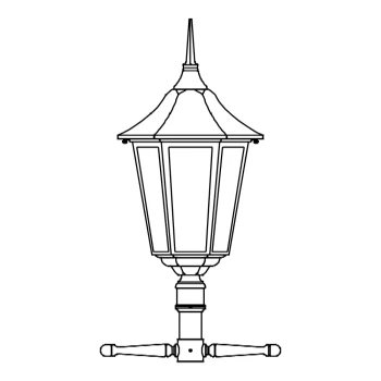 Lampa na słup MODENA 3012B - Norlys
