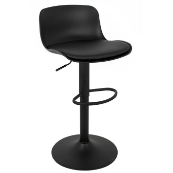 Krzesło barowe STOR TAP regulowane czarne KH010100941 - King Home