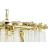 Lampa wisząca MURANO S złota - szkło, metal JD9607-S.GOLD - King Home
