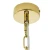 Lampa wisząca MURANO S złota - szkło, metal JD9607-S.GOLD - King Home