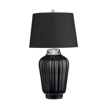 Lampa stołowa Bexley czarna/ polerowany nikiel QN-BEXLEY-TL-BKPN - Quintessential