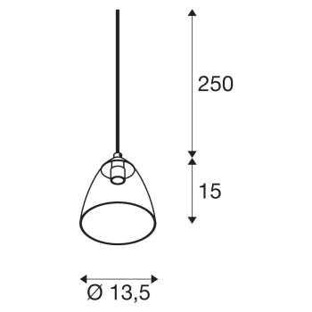 Lampa wisząca do szyny 3-fazowej PARA CONE GL 1006159 - SLV
