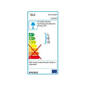 Kinkiet klasyczny LED SAIL 2 151610 - SLV