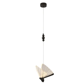 Lampa stylowa wisząca BEE LAMP 1 LED czarna 21 cm MP0090-1 black - Step Into Design