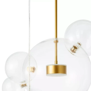 Lampa nad stół designerska wisząca BUBBLES -14 ROUND LED złota 3000K ST-0801-14-R - Step Into Design
