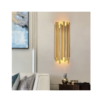 Lampa ścienna TUBO GOLD złota 50 cm ST-1671 gold - Step Into Design