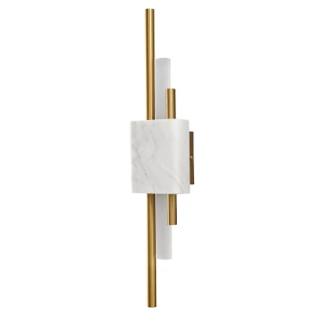 Lampa ścienna marmurowa biało złota ELLIE ST-7007W-WHITE - Step Into Design