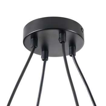 Lampa wisząca nowoczesna designerska BENNA-4 czarna ST-8051S-4 - Step Into Design