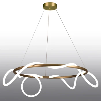 Lampa stylowa wisząca FANTASIA ROUND LED złota 60 cm ST-9282R/D60 - Step Into Design