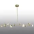 Lampa stylowa wisząca CONE LED złota 130 cm ST-10307-130 gold - Step Into Design