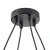 Lampa wisząca nowoczesna designerska BENNA-4 czarna ST-8051S-4 - Step Into Design