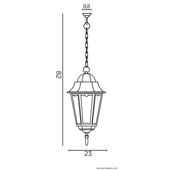 Lampa wisząca RETRO CLASSIC II - K 1018/1/D H - SU-MA