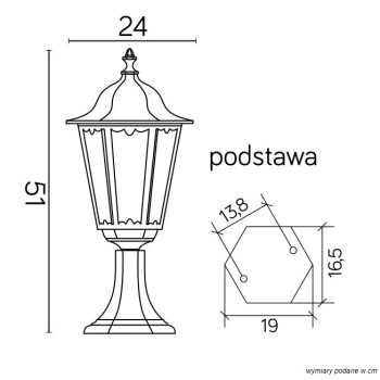 Lampa stojąca RETRO CLASSIC - K 4011/1 - SU-MA